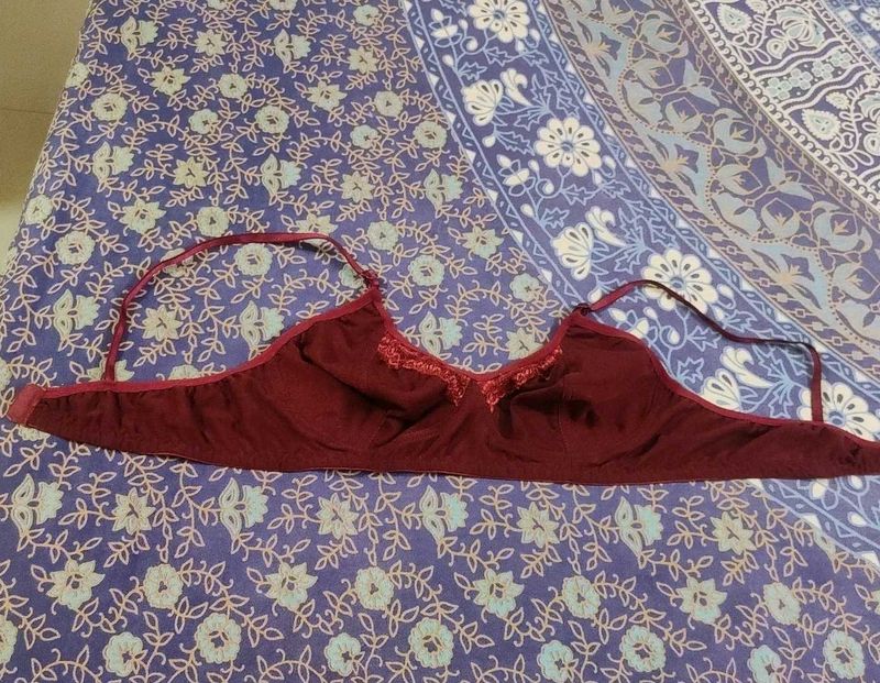 Maroon Bra