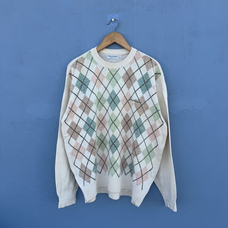 Argyle Pattern Sweater