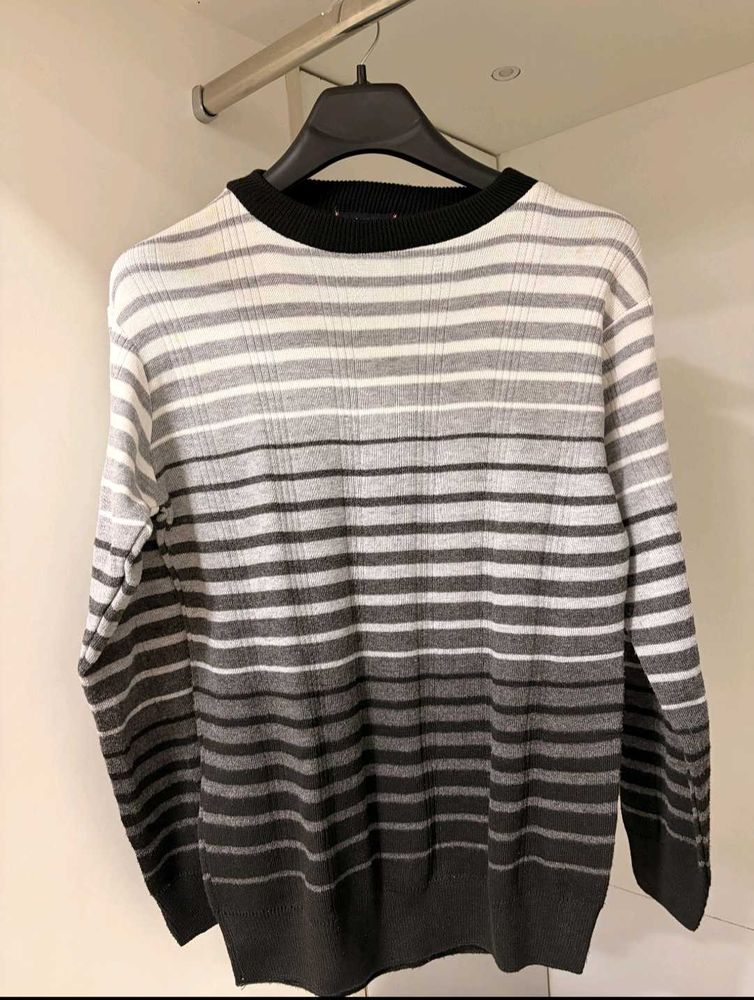 Striped Knit Sweater