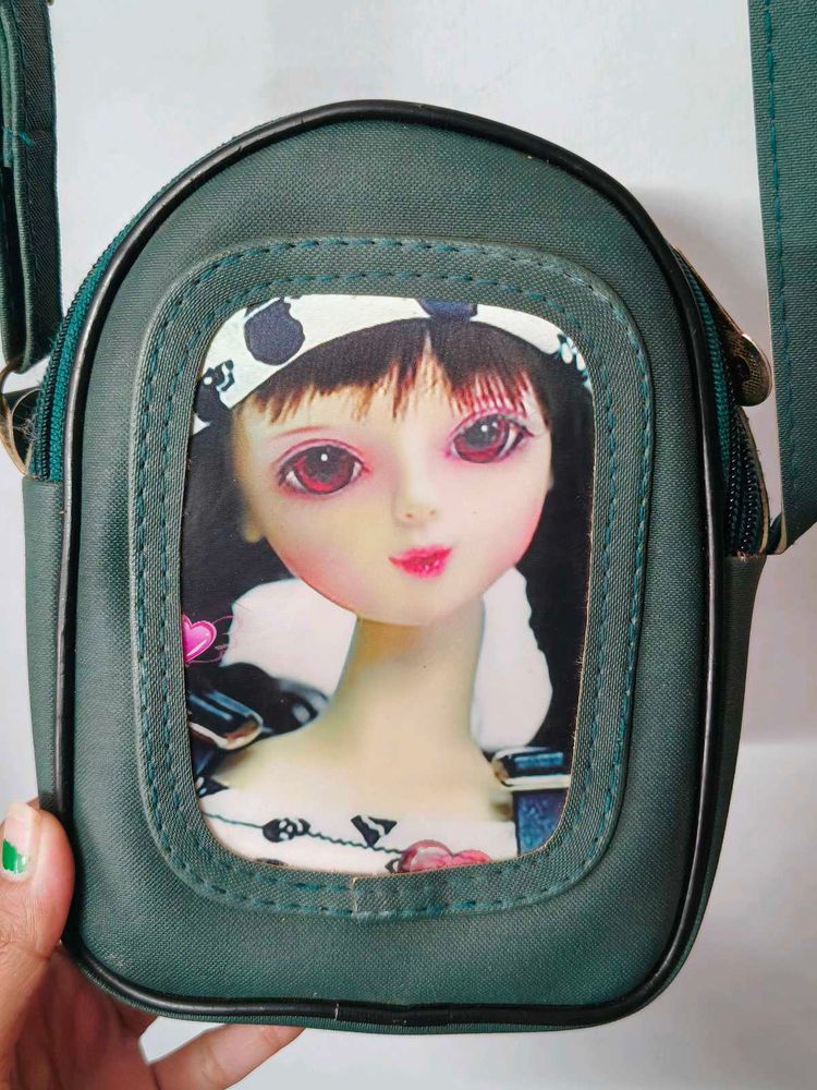 Cute Doll Face Crossbody Bag