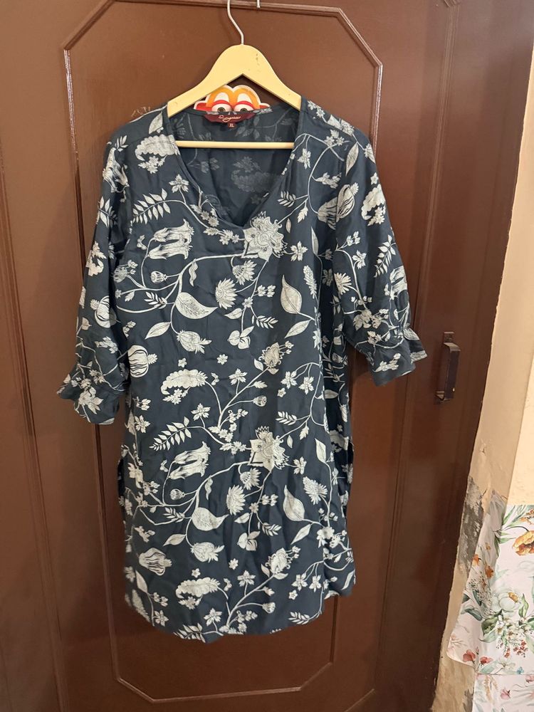 Charcoal Grey Kurti