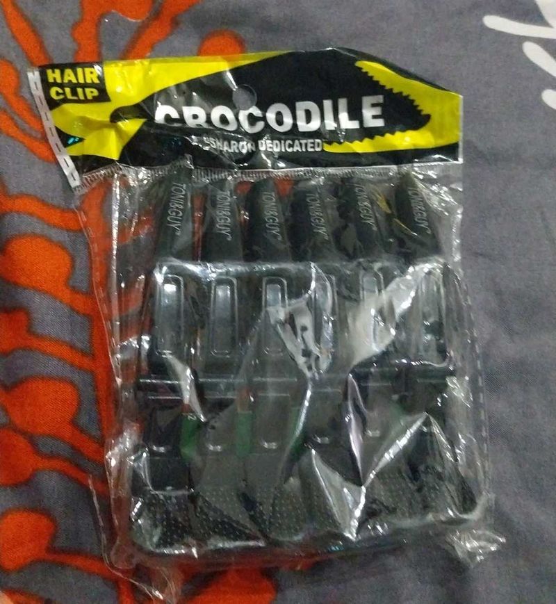 Crocodile Hair Clips Set