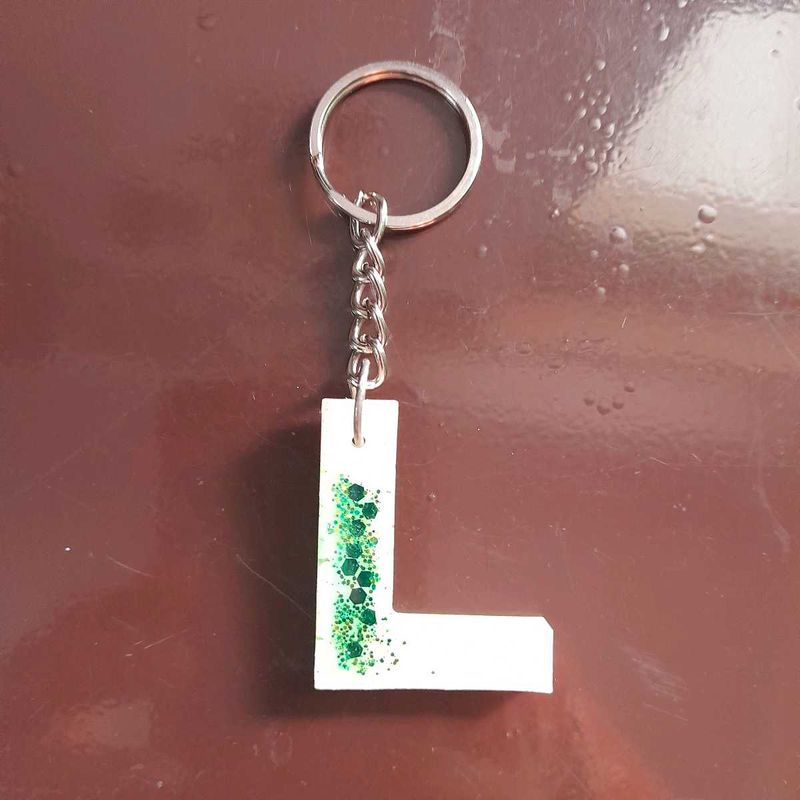 Initial L Keychain