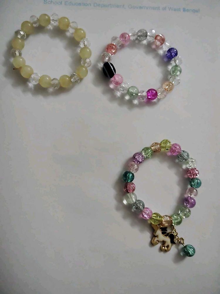 53.Set of 3 Beaded Bracelets