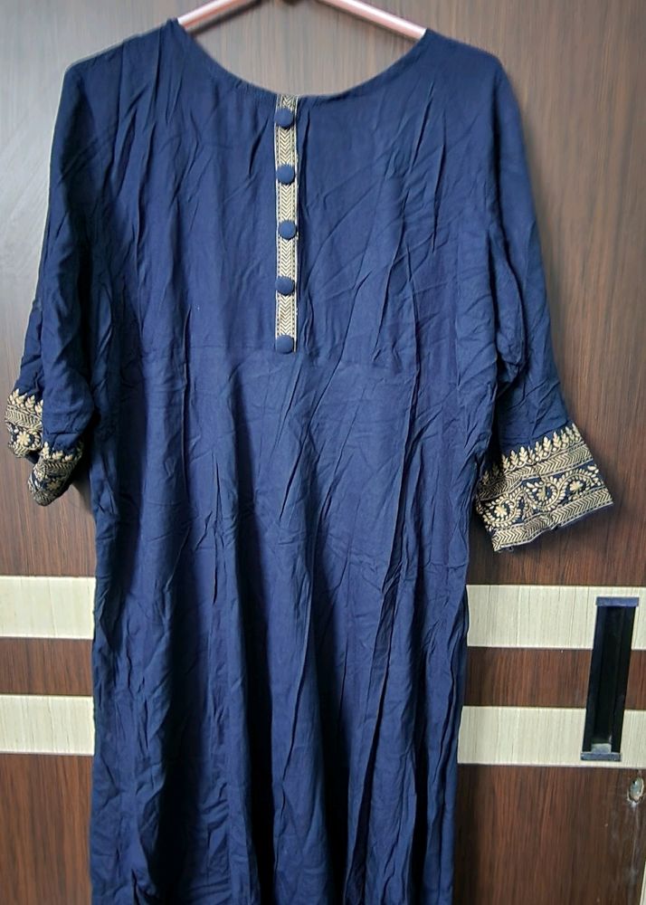 Salwar Suit Navy Blue 4xl Size