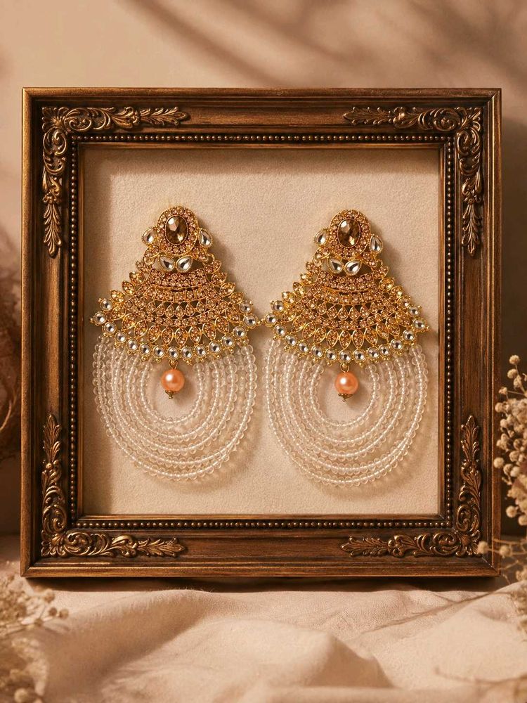 Elegant Gold Jhumka Earrings