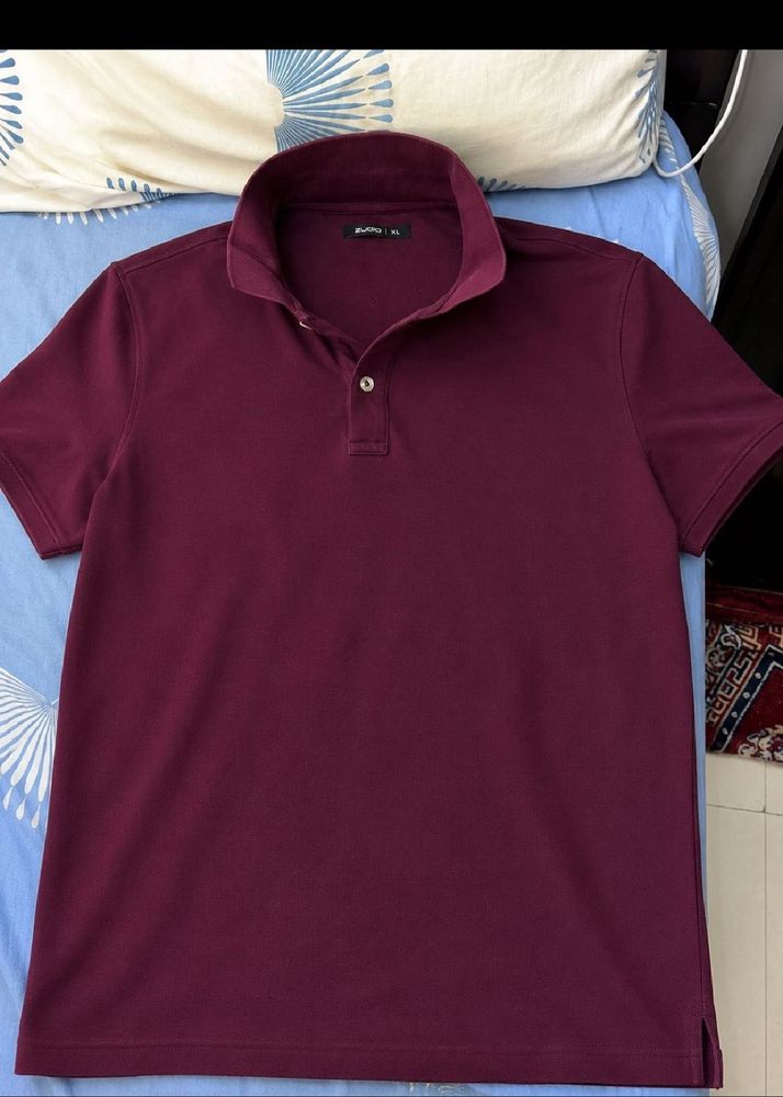 Men's Burgundy Polo Shirt