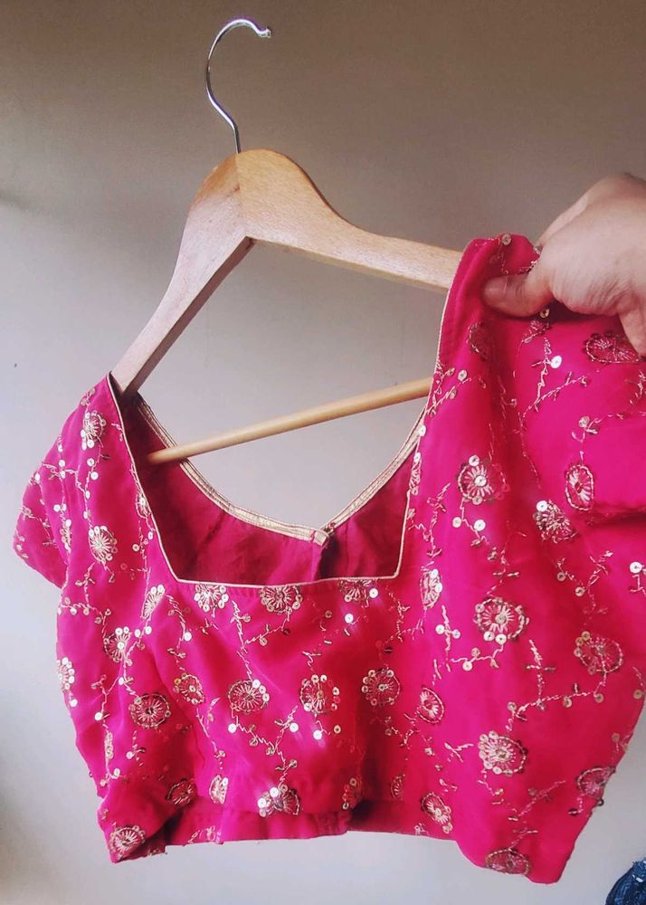 Pink Sequence Blouse