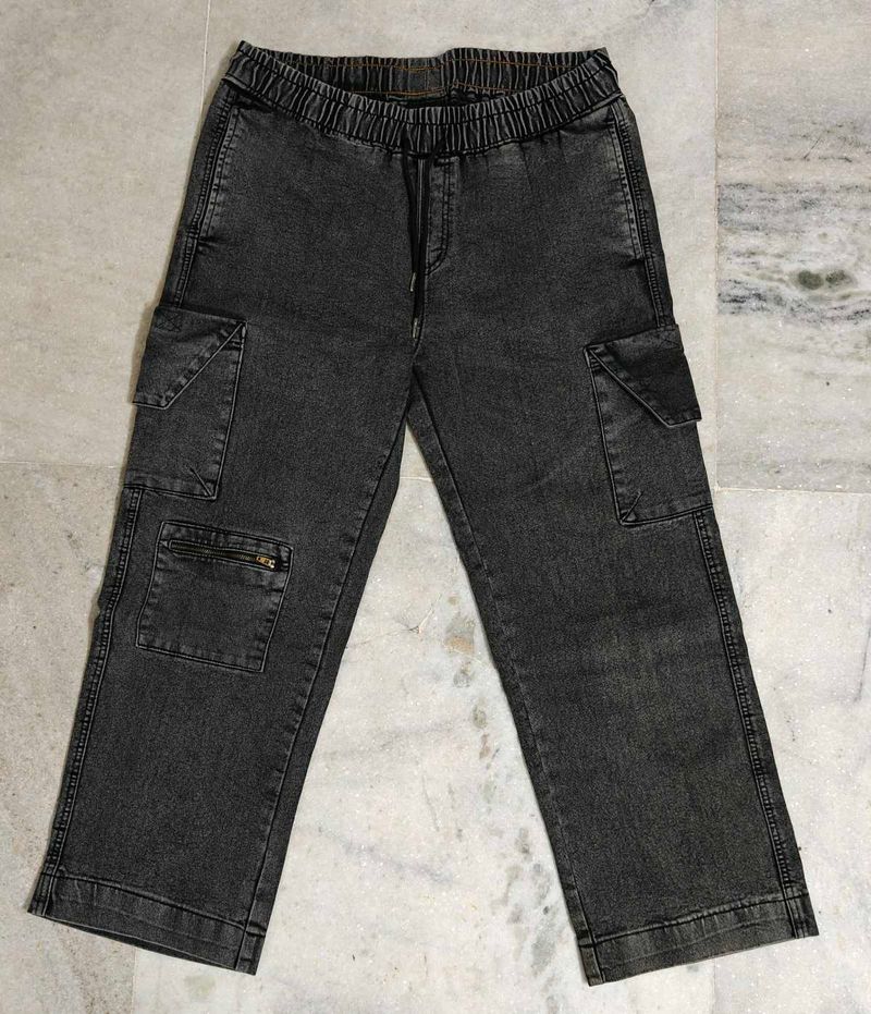 Grey Cargo Pants