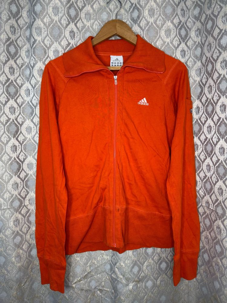 Adidas Orange Zip-Up Jacket