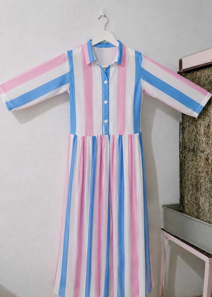 Striped Midi Dress