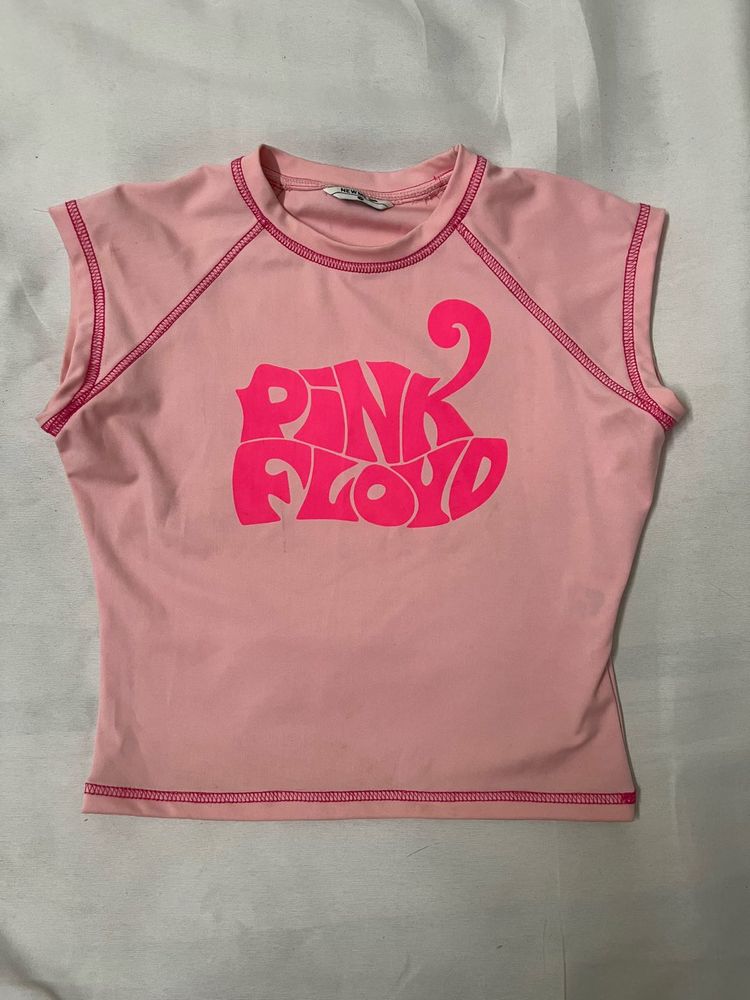 Pink Floyd Graphic Crop Top