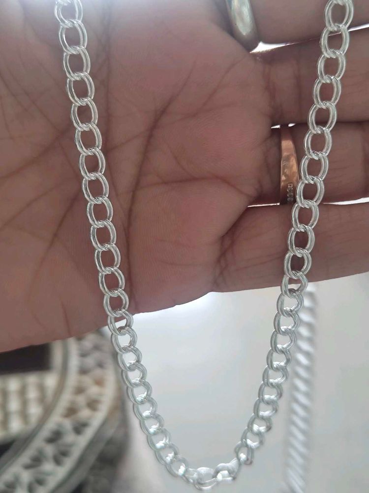 Silver Chain CZ for men's nd women's (16 gram)