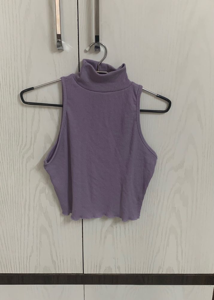 ⛔Sale❤‍🔥Lilac Turtle Neck Top