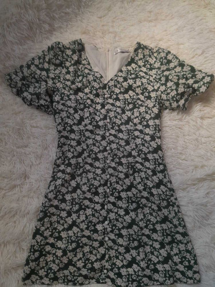 Floral Print Mini Dress