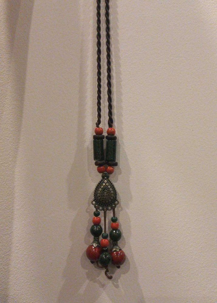 Unique Beaded Pendant Necklace