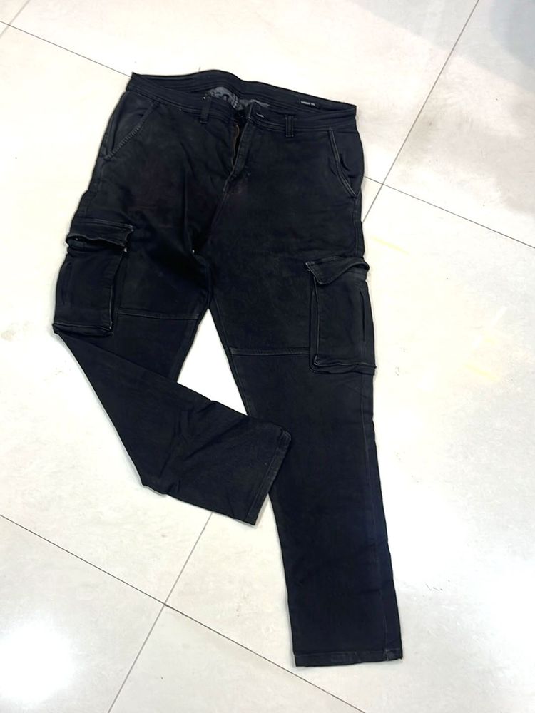 Men's Black Cargo Pants