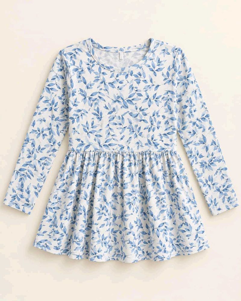 Floral Print Peplum Dress