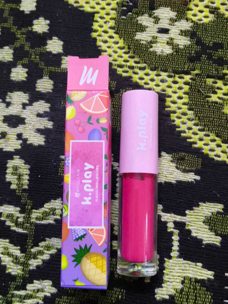 MyGlamm K.Play Flavoured Lip Gloss pink guava smas
