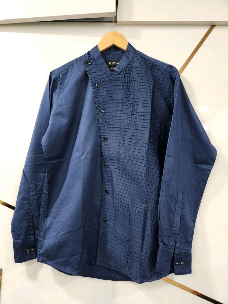 Designer Navy Blue Shirt