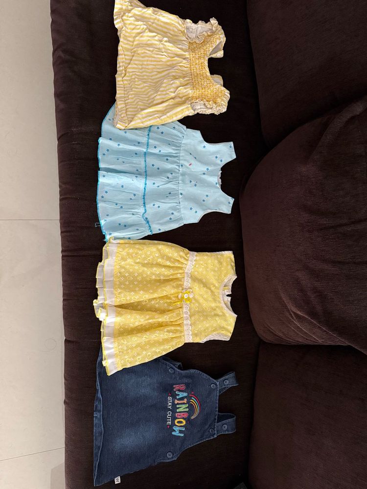 Baby Girls Dresses &amp; Overalls Set