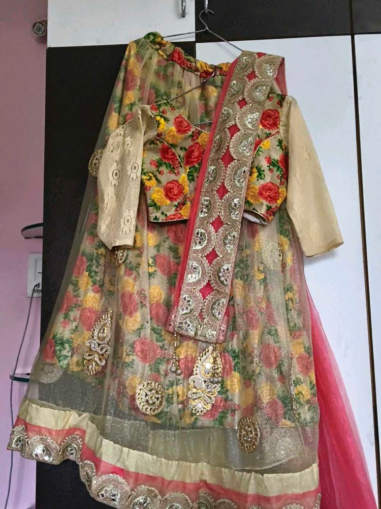 Women's Multicolor Floral Lehenga Choli with Heavy
