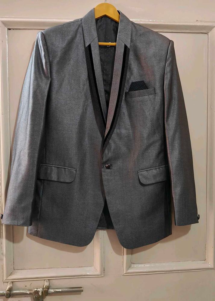 Grey Blazer With Pant &amp; Shirt