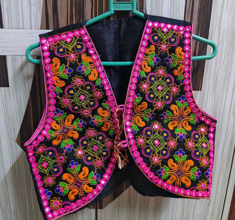 Black Kutchi Mirror Work Koti*