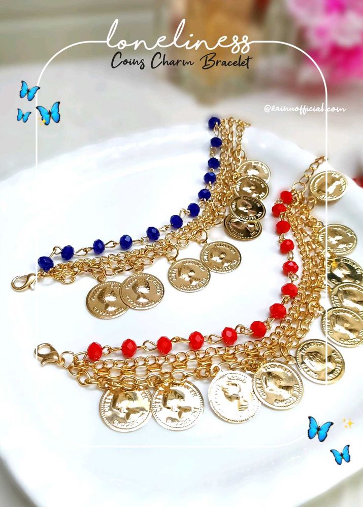Coin Charm Bracelet (Pack Of-1)