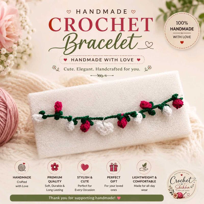 Handmade Crochet Bracelet