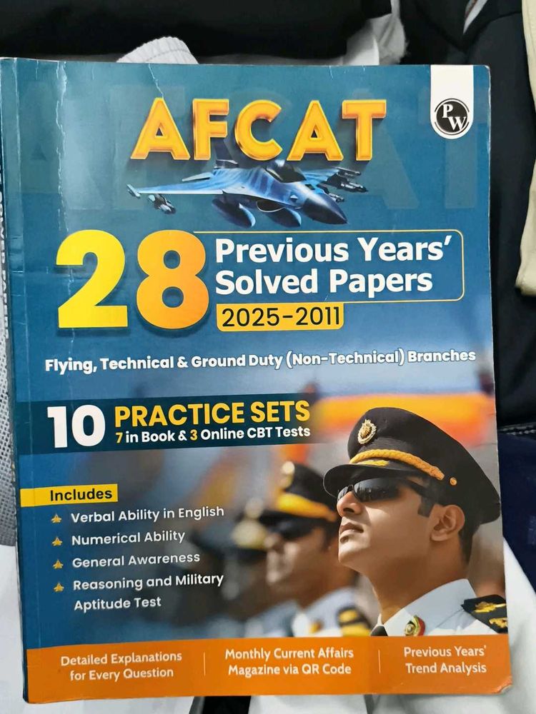 AFCAT Previous Years Solved Papers 2025-2011