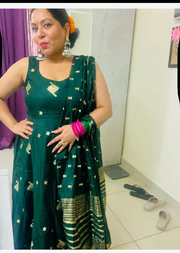 Elegant Green Kurta Set with Dupatta