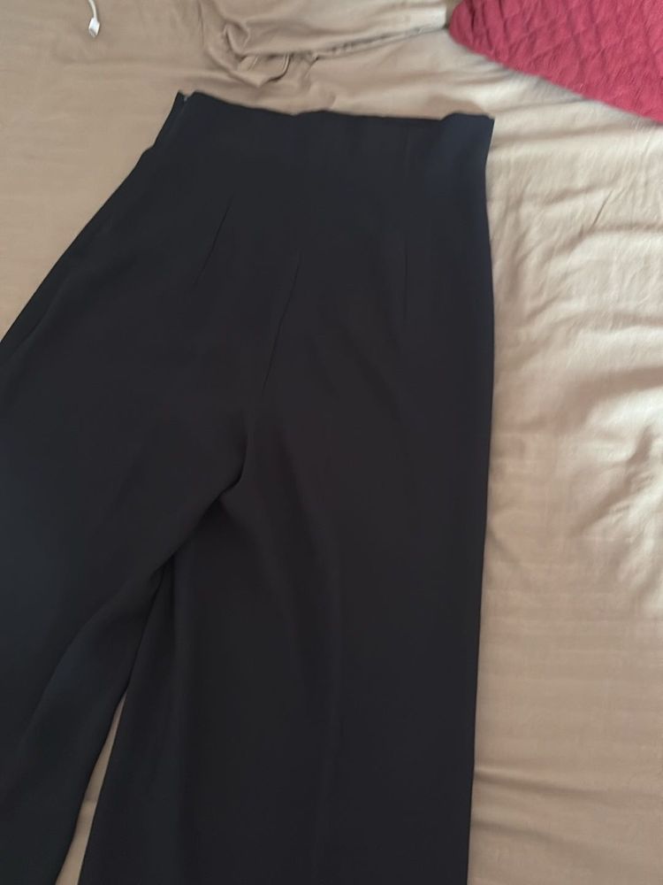 High-Waisted Wide-Leg Trousers