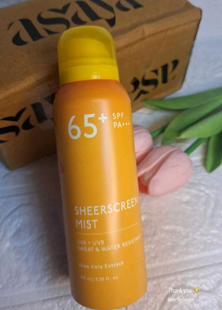 Asaya Sheerscreen Mist SPF 65+