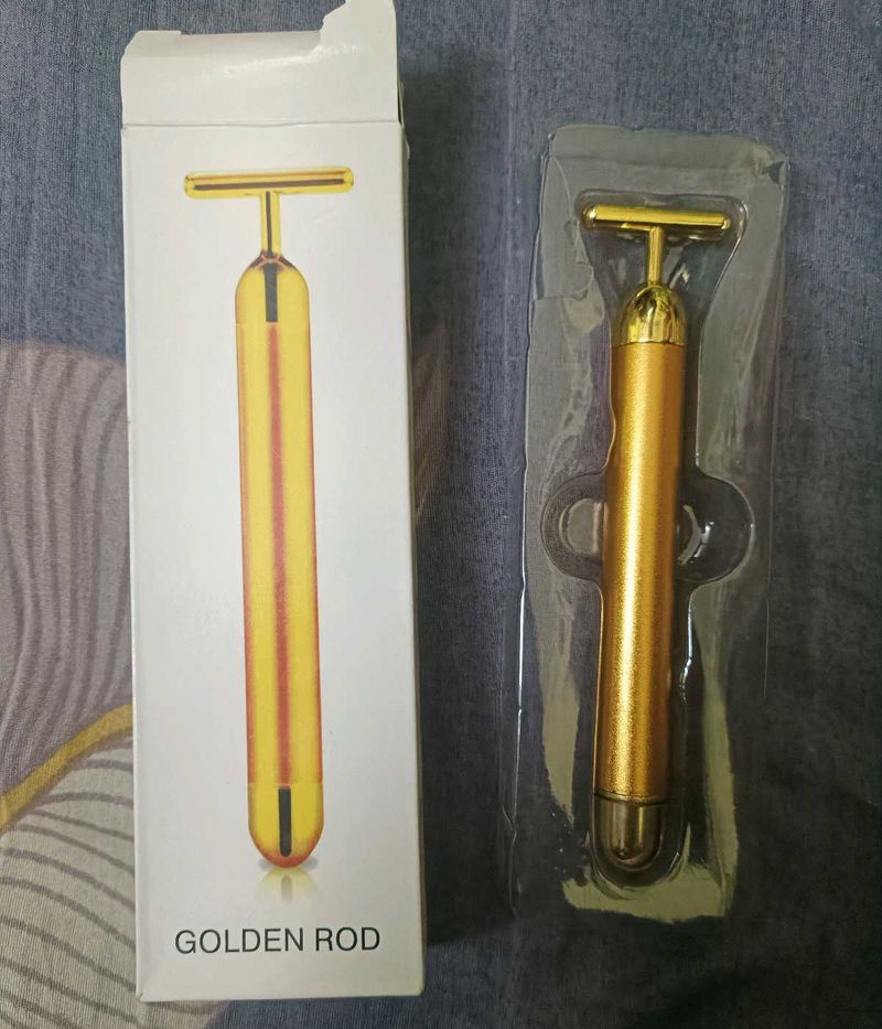 Golden Rod Facial Massager