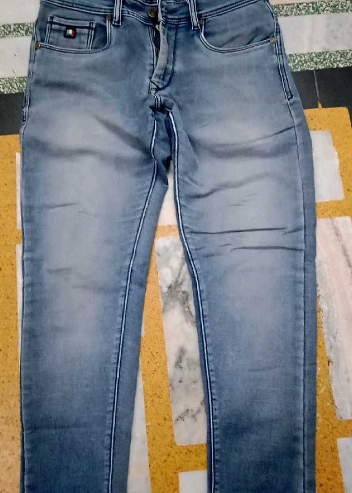 Men's Light Blue Slim Fit Jeans