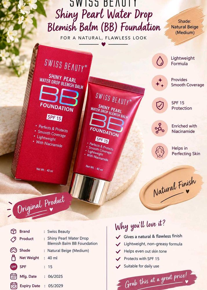 Swiss beauty BB Foundation Cream