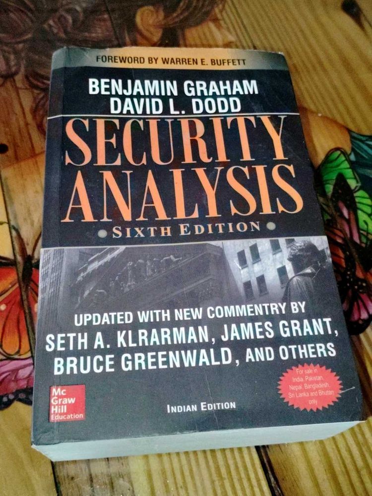 Benjamin Graham Security Analysis Trading Book
