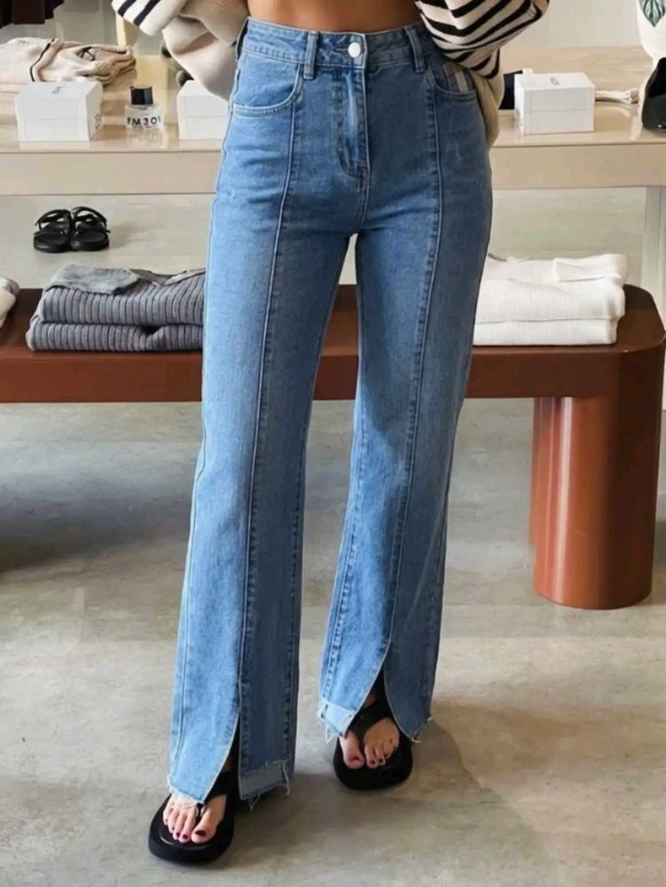 High Waist Light Wash Denim Jeans |Like New