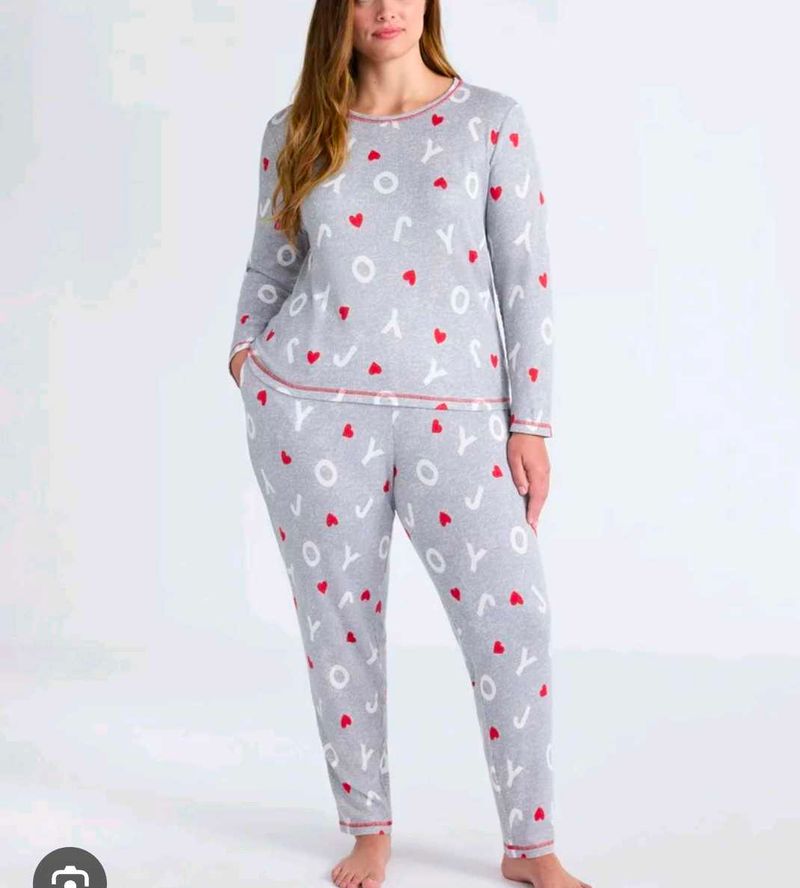 Cozy Grey Joy Pajama Set