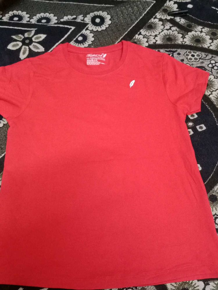 Red Cotton T-Shirt