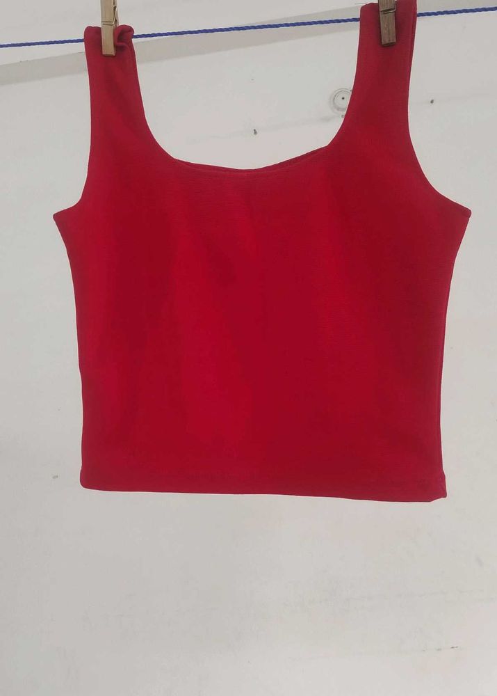 Red Cropped Top &amp; Trouser