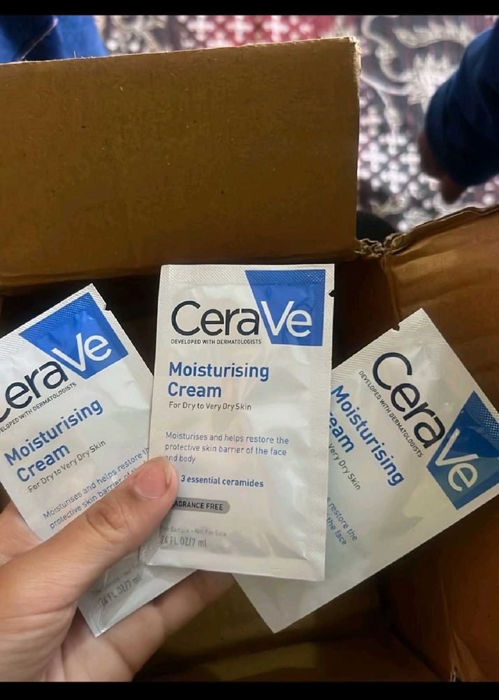 CeraVe Moisturising Cream Samples 3 total i sell