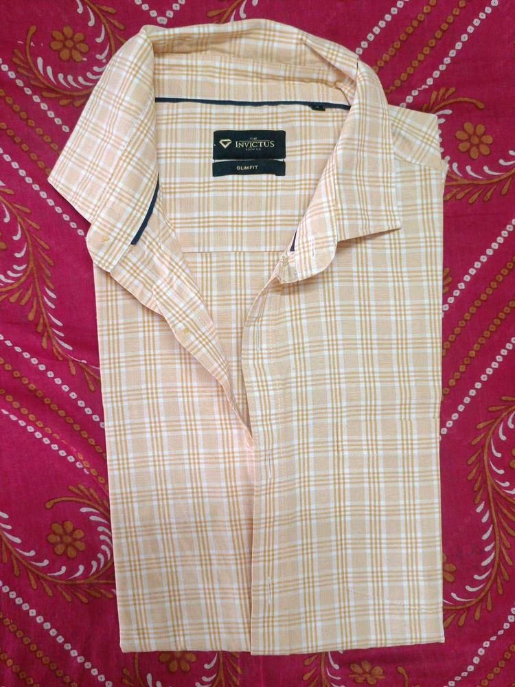Men's Slim Fit Plaid Shirt