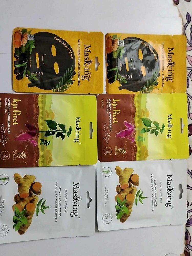 Masking Sheet Masks For Acne And Oil Control