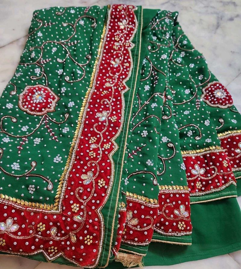 stone work Embroidered Saree