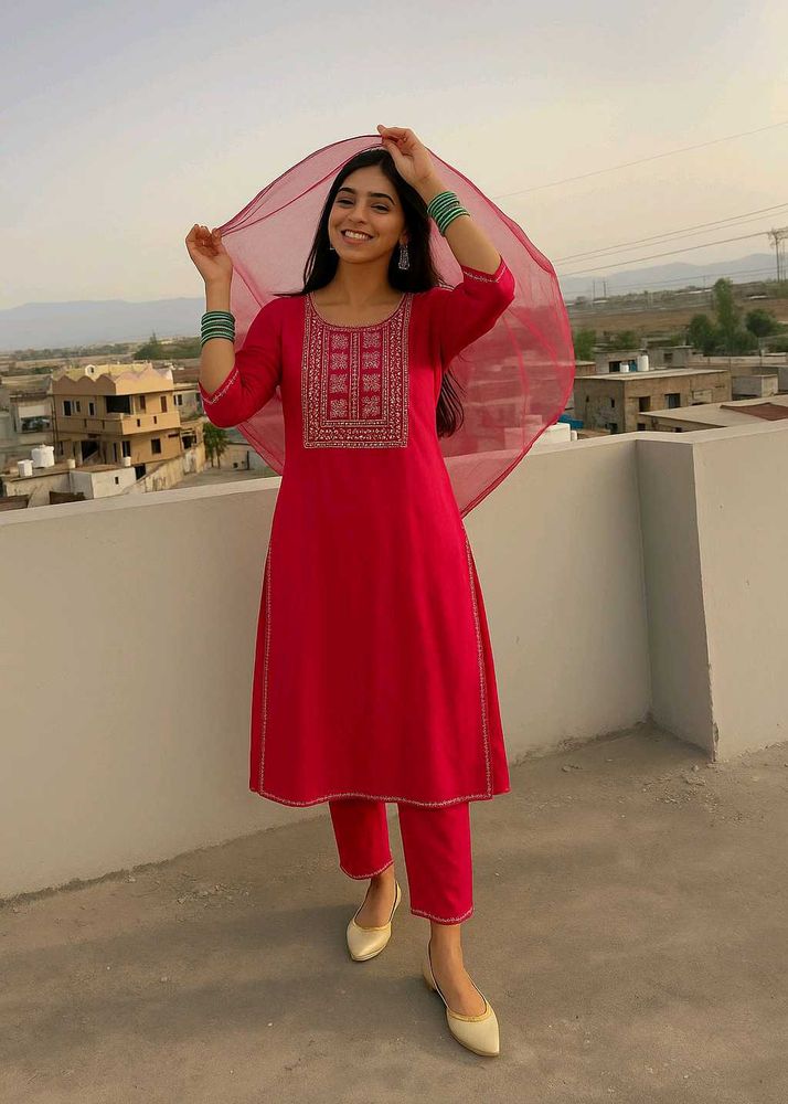 PRETTY PINK KURTA