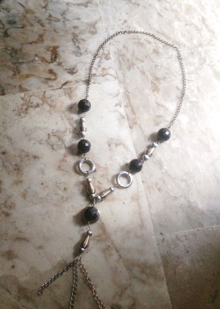 New Fancy Metallic Belt &amp; Long Neckpiece Set