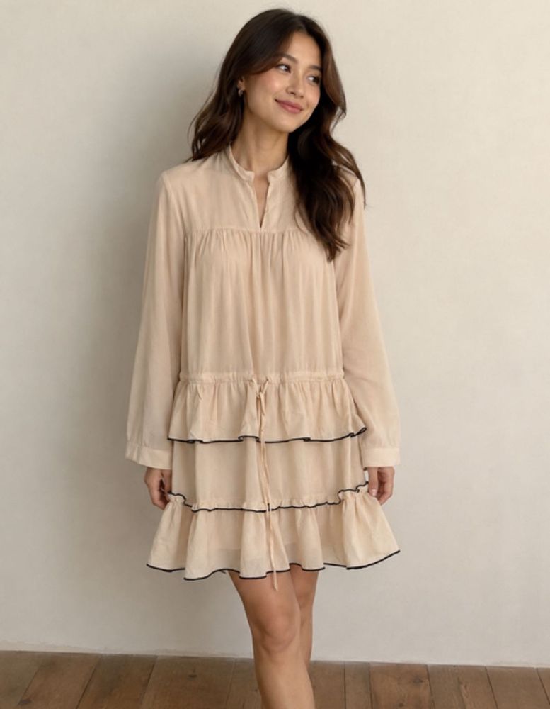 Tiered Ruffle Mini Dress