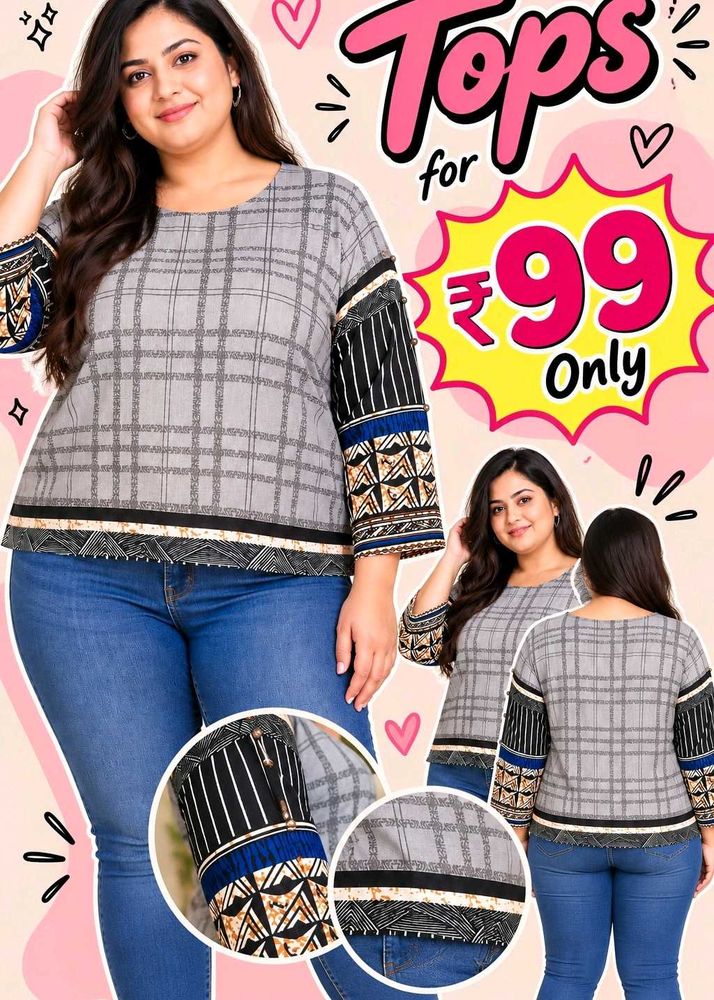Stylish Plaid Top with Unique Sleeve Design